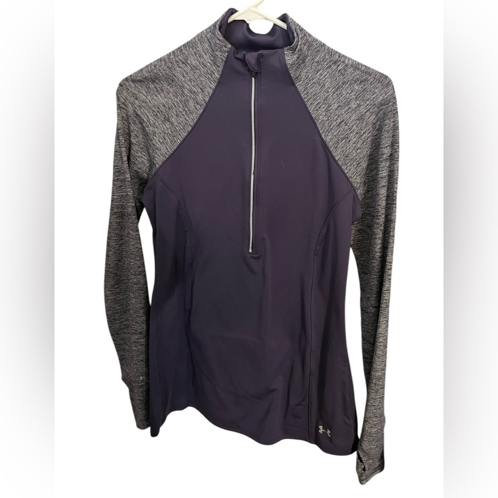 Under Armour Purple and Grey Cold Gear Half Zip Jacket SM/P